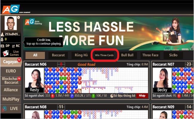 Chọn Win Three Card và bắt đầu vào bàn chơi Chọn Win Three Card và bắt đầu vào bàn chơi