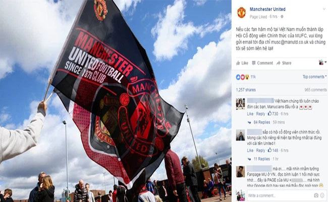 Fanpage Manchester United chính thức ở Việt Nam Fanpage Manchester United chính thức ở Việt Nam