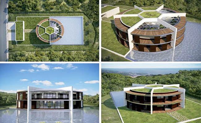 Ngôi biệt thự được lấy cảm hứng từ bóng đá Ngôi biệt thự được lấy cảm hứng từ bóng đá