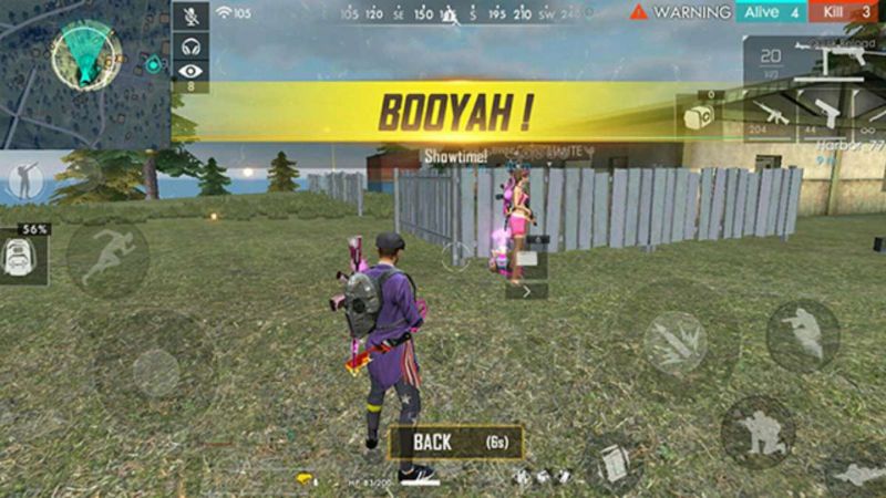 những độ nhạy trong Free Fire