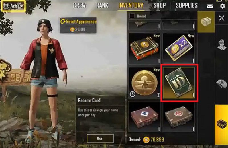 code thẻ đổi tên pubg mobile