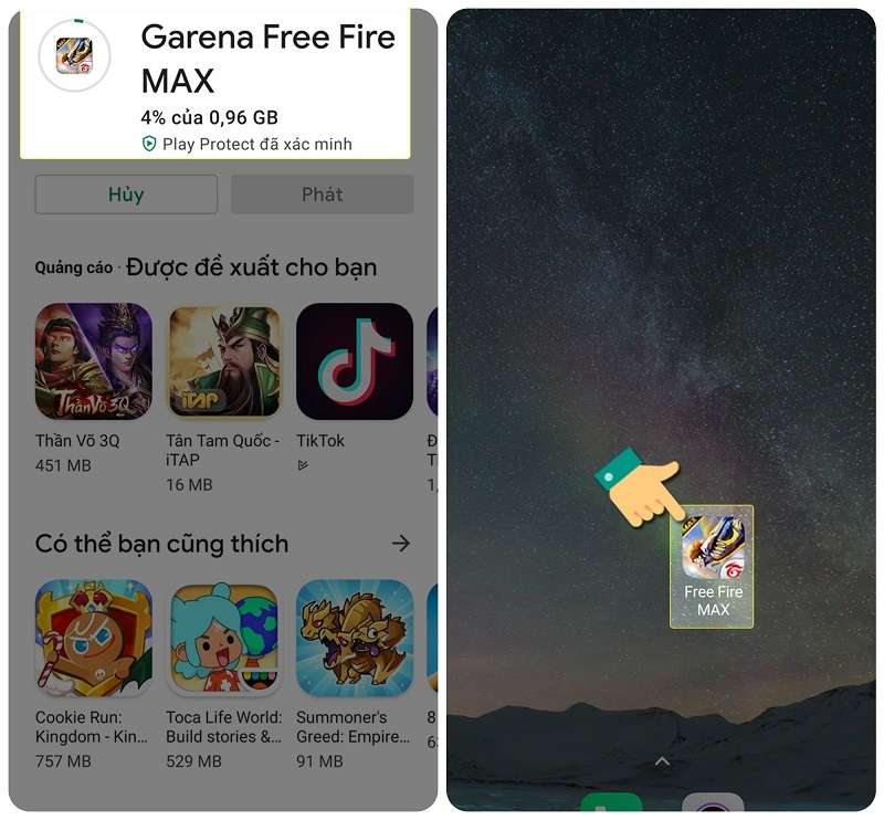 cách tải Free Fire max miễn phí