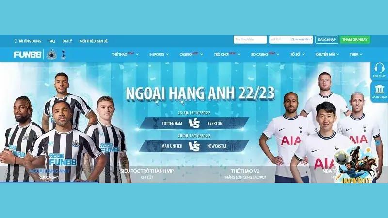 Fun88 là sân chơi cá cược bóng đá không thể bỏ lỡ