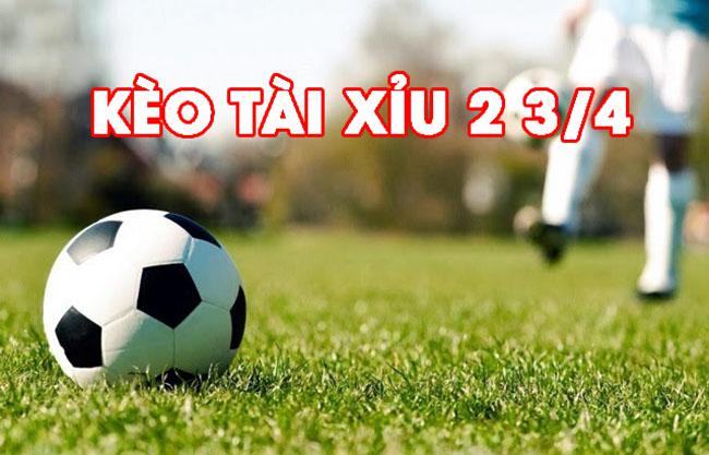 Kèo tài xỉu 2 3/4 hay còn được kí hiệu với các con số như 2.75 Kèo tài xỉu 2 3/4 hay còn được kí hiệu với các con số như 2.75