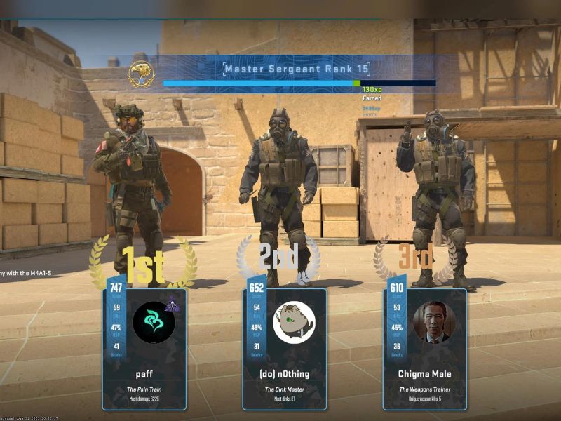 Làm thế nào để có được bậc xếp hạng CSGO?