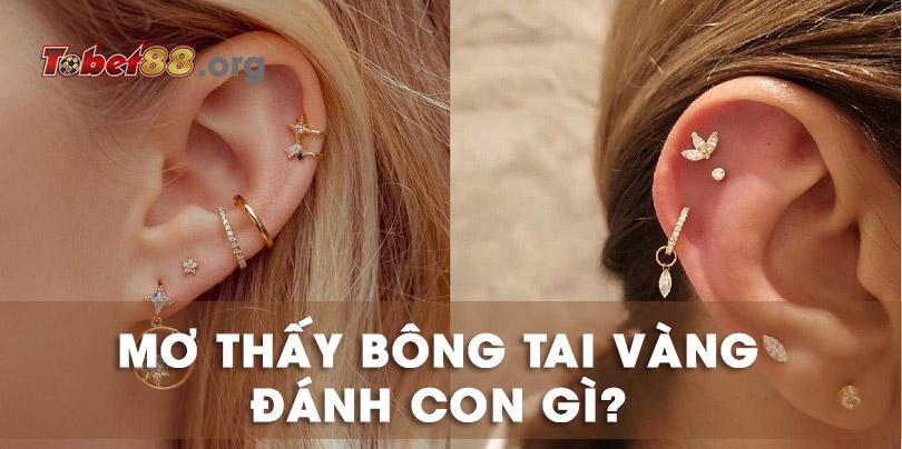 Mơ thấy bông tai vàng là điềm báo gì? Mơ thấy bông tai vàng đánh con gì Mơ thấy bông tai vàng là điềm báo gì? Mơ thấy bông tai vàng đánh con gì