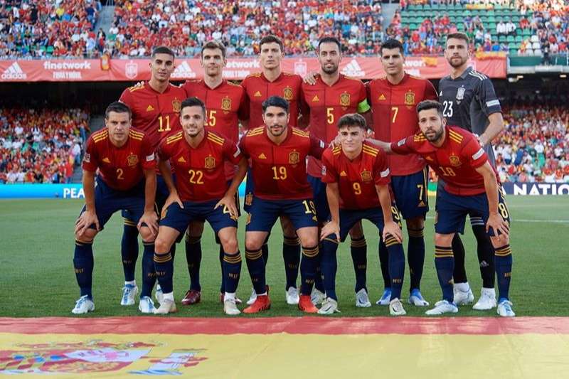 Đội hình tuyển Tây Ban Nha trong kỳ world cup 2022