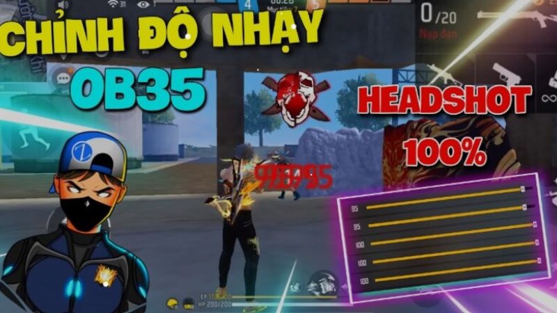 cách chỉnh độ nhạy Free Fire auto headshot